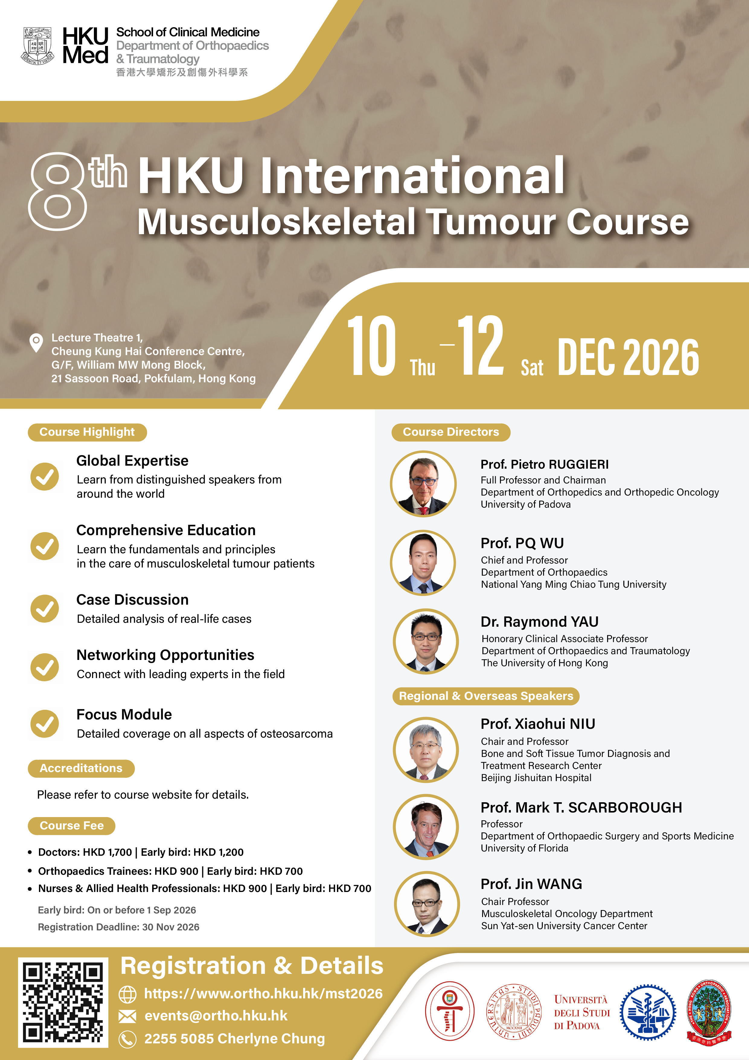 8th HKU International Musculoskeletal Tumour Course