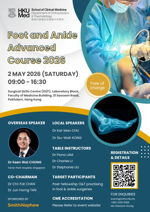 Foot and Ankle Advanced Course 2026 – Cadaveric Workshop