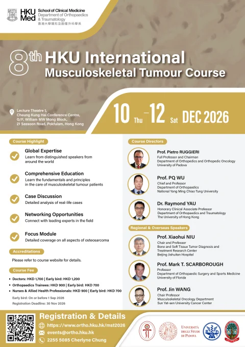 8th HKU International Musculoskeletal Tumour Course