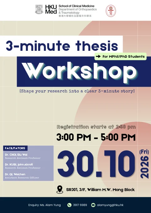3-minute thesis Workshop