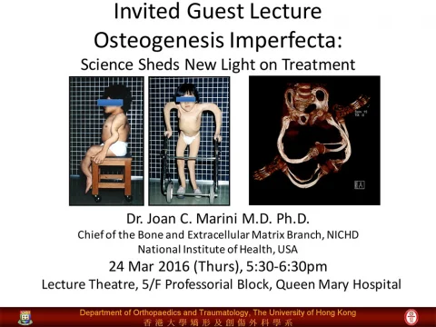 Invited Guest Lecture – Osteogenesis Imperfecta