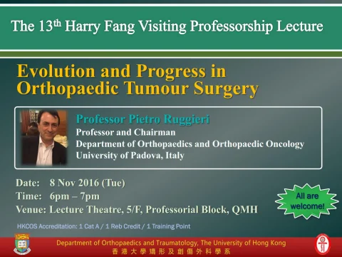 The 13th Harry Fang Visiting Professorship Lecture
