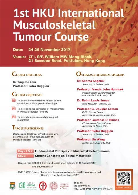 1st HKU International Musculoskeletal Tumour Course