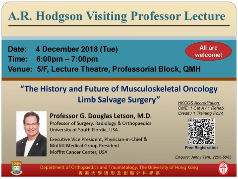 A.R. Hodgson Visiting Professor Lecture 2018