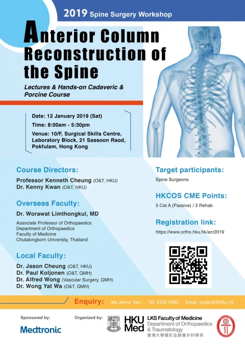 2019 Spine Surgery Workshop – Anterior Column Reconstruction of the Spine