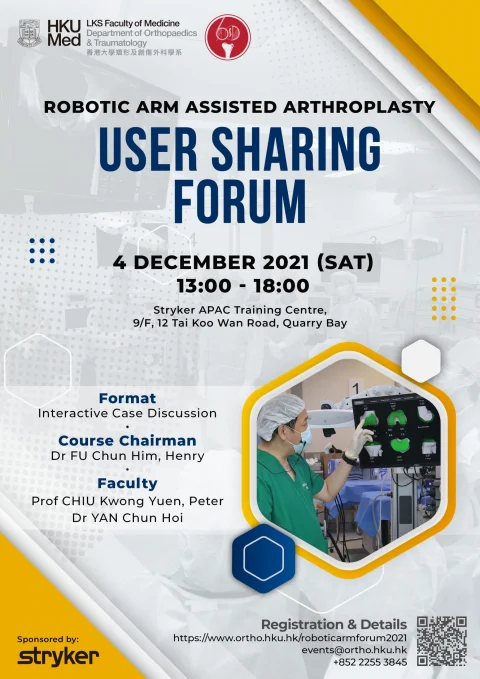 Robotic Arm Assisted Arthroplasty User Sharing Forum