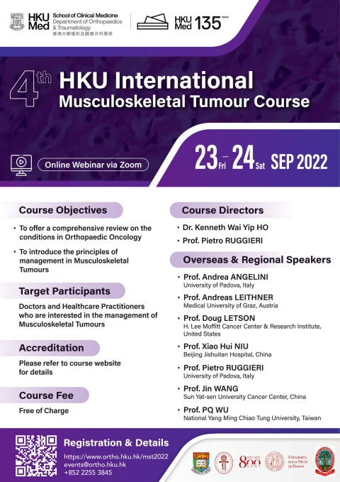 4th HKU International Musculoskeletal Tumour Course