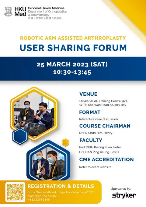 Robotic Arm Assisted Arthroplasty User Sharing Forum