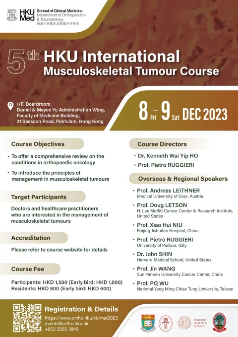 5th HKU International Musculoskeletal Tumour Course